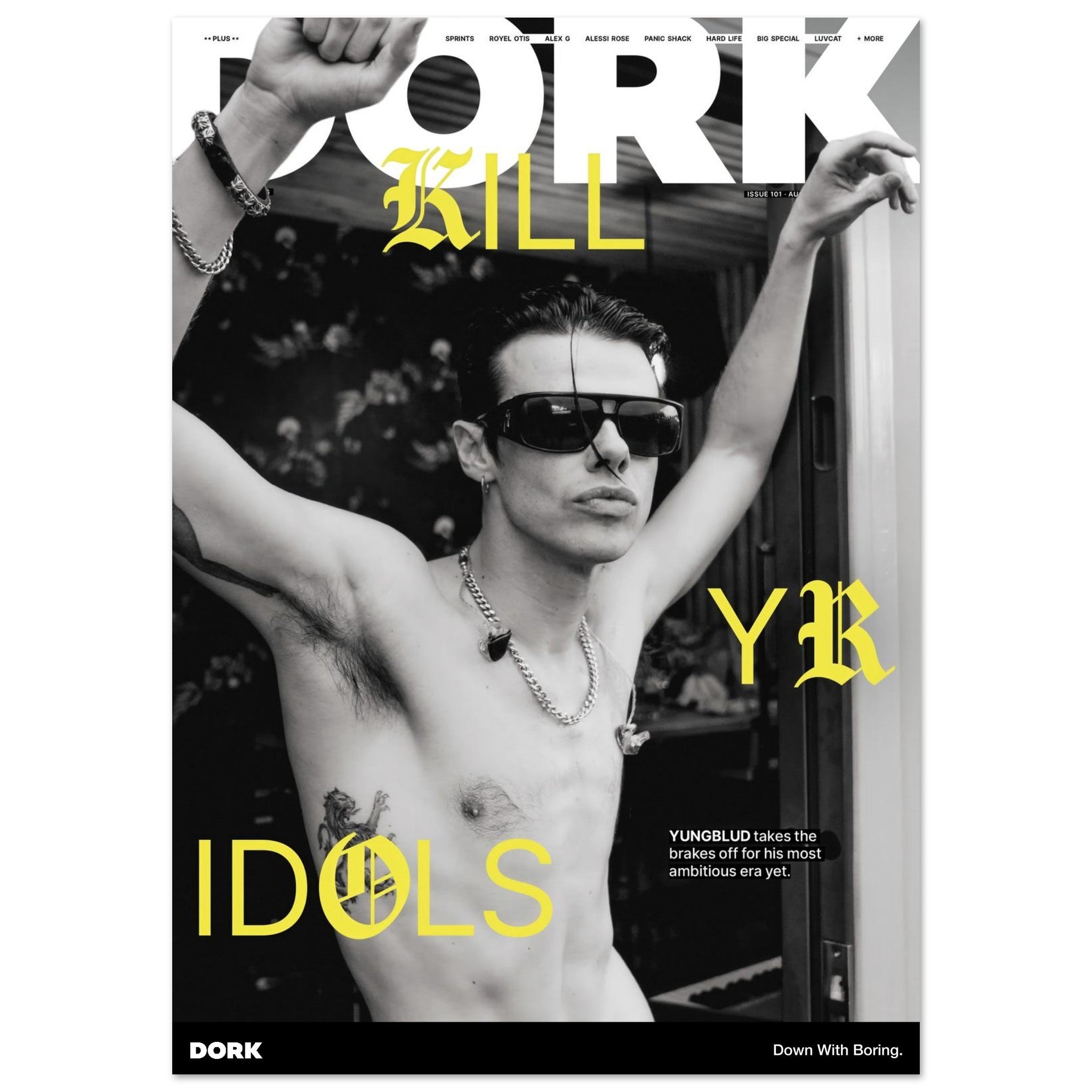 FaB【EN】【拡張アート】Give No Quarter / 容赦無用 Dork Cover Posters - Yungblud (Issue 101, August 2025)